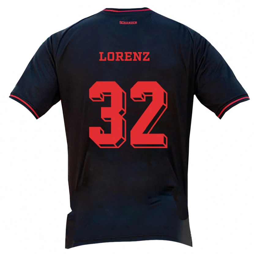 DanxenレディースSimon Lorenz#32黒 赤 白アウェイシャツ2025/26ジャージーユニフォーム