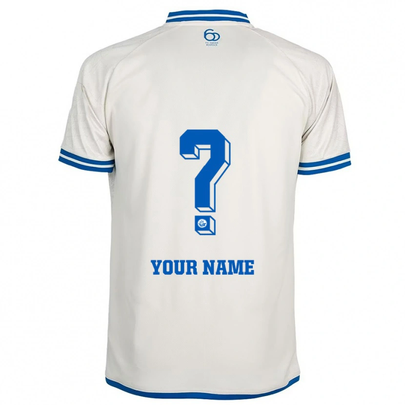 Danxenレディースあなたの名前#0白 青アウェイシャツ2025/26ジャージーユニフォーム