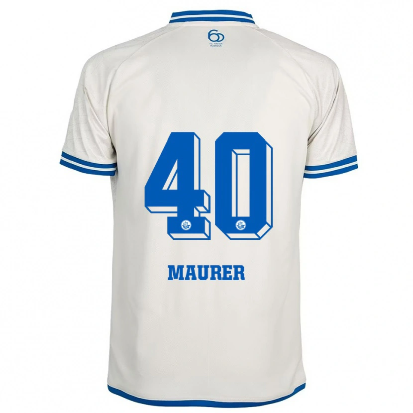 DanxenレディースErik Maurer#40白 青アウェイシャツ2025/26ジャージーユニフォーム