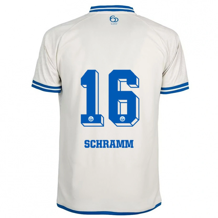 DanxenレディースJette Schramm#16白 青アウェイシャツ2025/26ジャージーユニフォーム