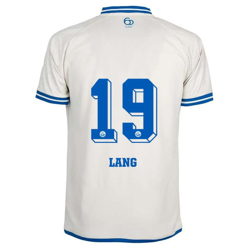 DanxenレディースFinn-Ole Lang#19白 青アウェイシャツ2025/26ジャージーユニフォーム