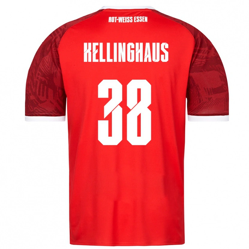 DanxenレディースNicolai Schulte-Kellinghaus#38赤 バーガンディ 白アウェイシャツ2025/26ジャージーユニフォーム