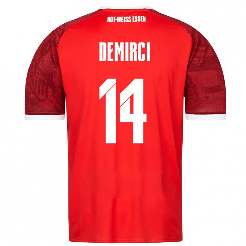 DanxenレディースMehmet Demirci#14赤 バーガンディ 白アウェイシャツ2025/26ジャージーユニフォーム