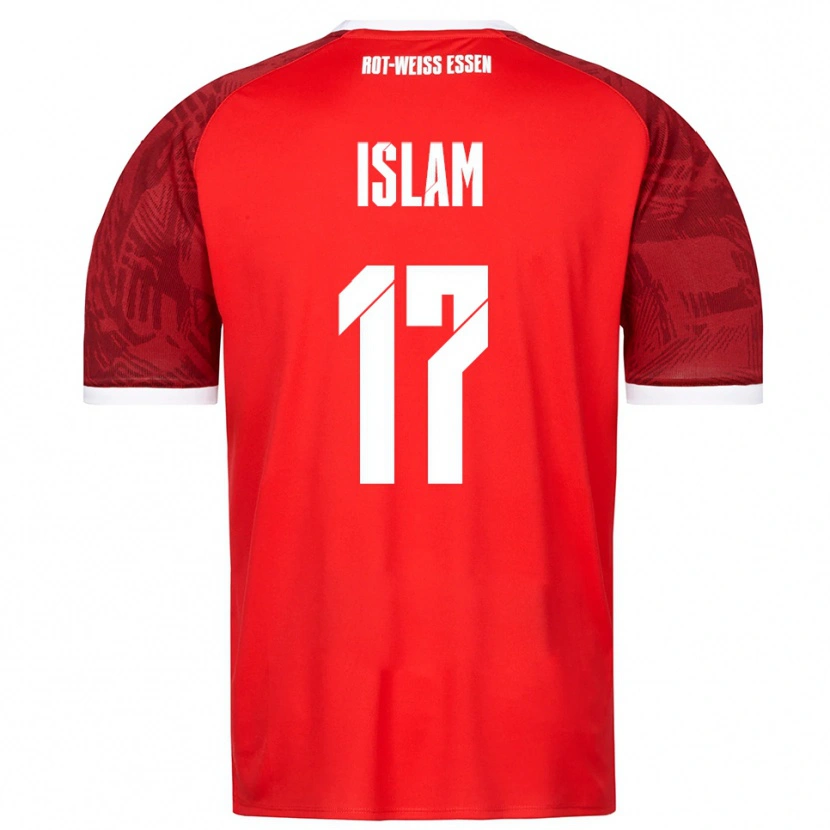 DanxenレディースArda Islam#17赤 バーガンディ 白アウェイシャツ2025/26ジャージーユニフォーム