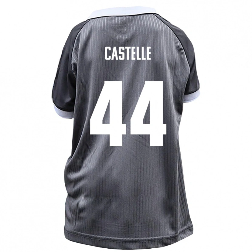 DanxenレディースNiklas Castelle#44灰色 白アウェイシャツ2025/26ジャージーユニフォーム