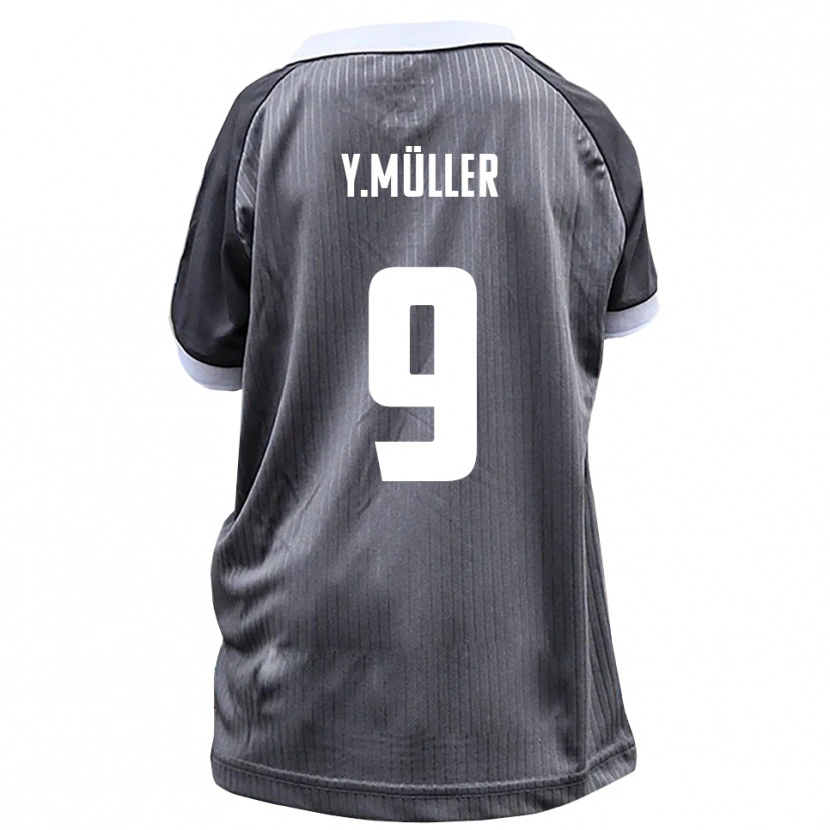 DanxenレディースYannick Müller#9灰色 白アウェイシャツ2025/26ジャージーユニフォーム
