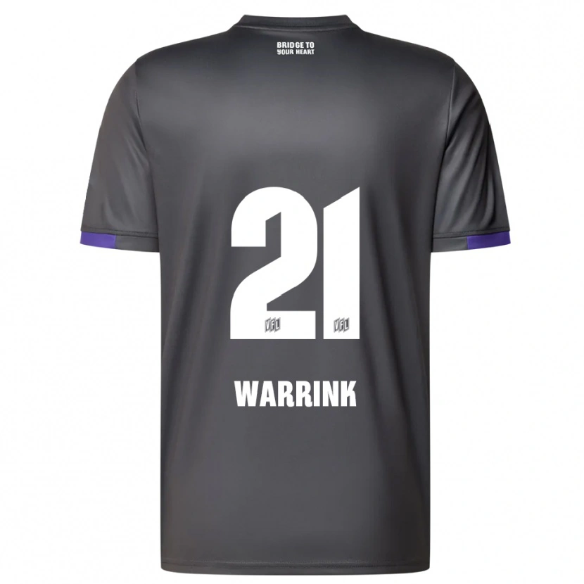 DanxenレディースMarko Warrink#21灰色 紫アウェイシャツ2025/26ジャージーユニフォーム