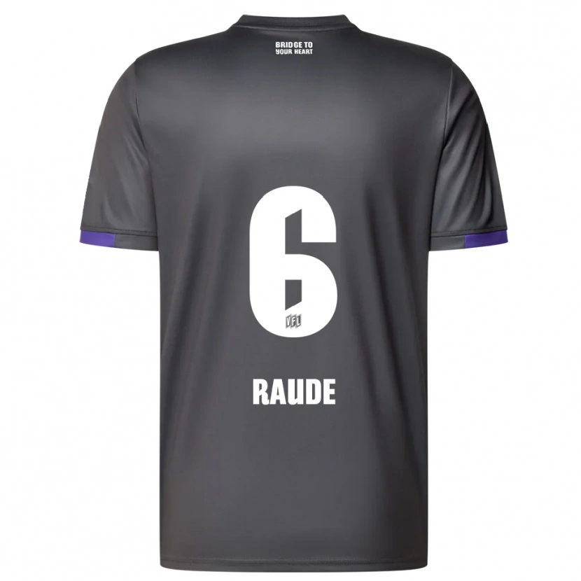 DanxenレディースSven Raude#6灰色 紫アウェイシャツ2025/26ジャージーユニフォーム