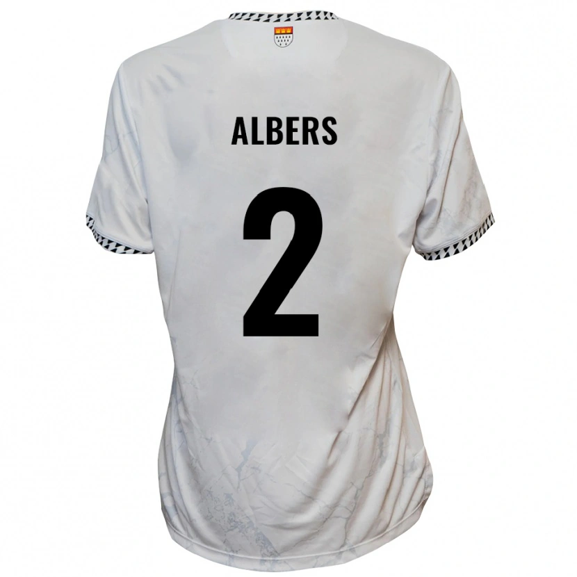 DanxenレディースFelix Albers#2白 黒アウェイシャツ2025/26ジャージーユニフォーム