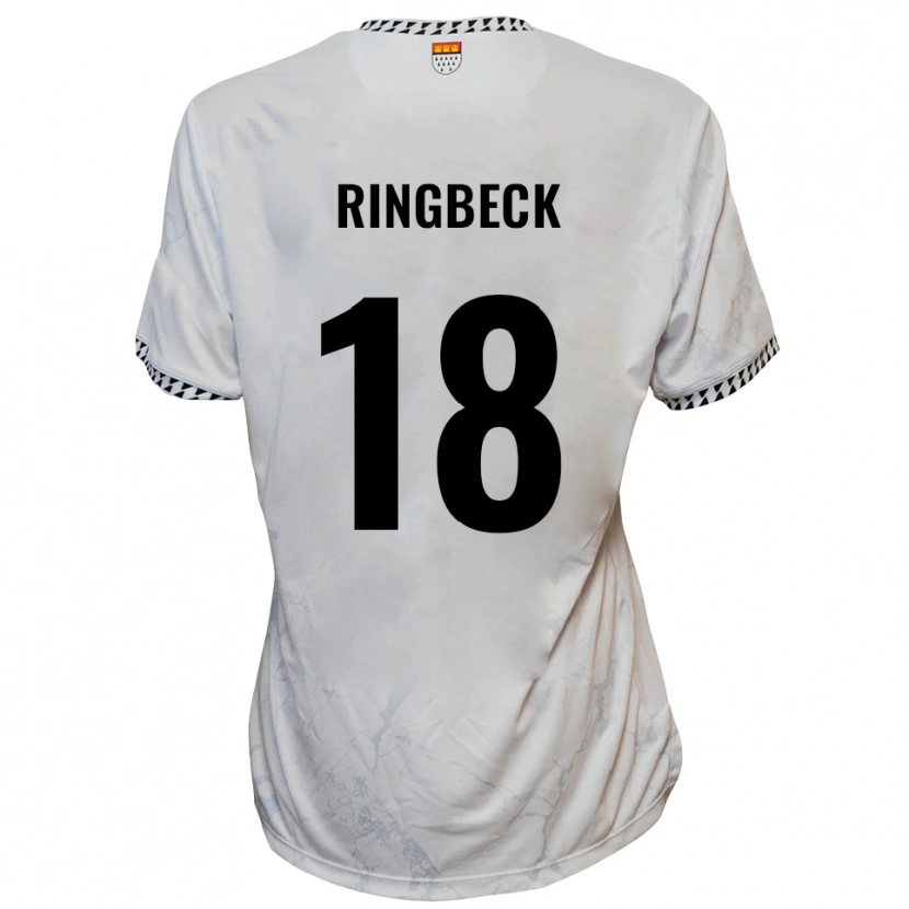 DanxenレディースNoah Ringbeck#18白 黒アウェイシャツ2025/26ジャージーユニフォーム