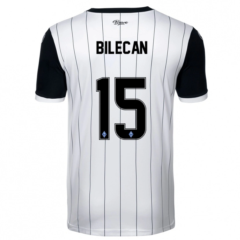 DanxenレディースEngin Bilecan#15白 黒アウェイシャツ2025/26ジャージーユニフォーム