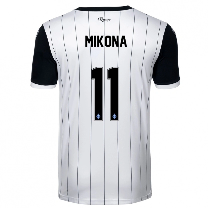 DanxenレディースLenny Mikona#11白 黒アウェイシャツ2025/26ジャージーユニフォーム