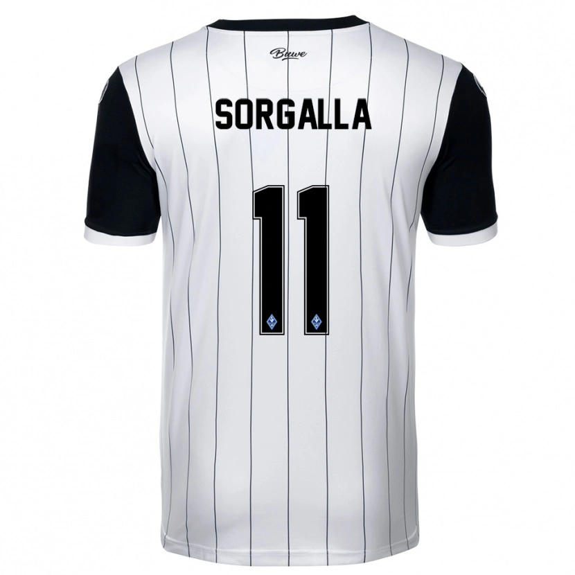 DanxenレディースTom Sorgalla#11白 黒アウェイシャツ2025/26ジャージーユニフォーム