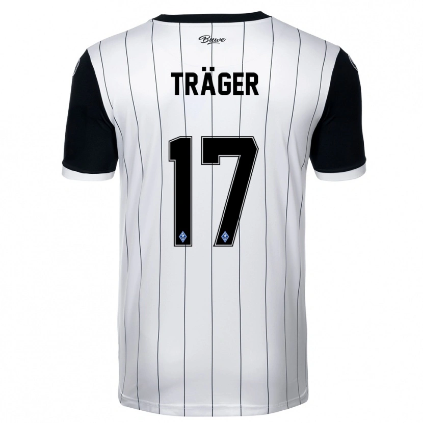 DanxenレディースMika Träger#17白 黒アウェイシャツ2025/26ジャージーユニフォーム