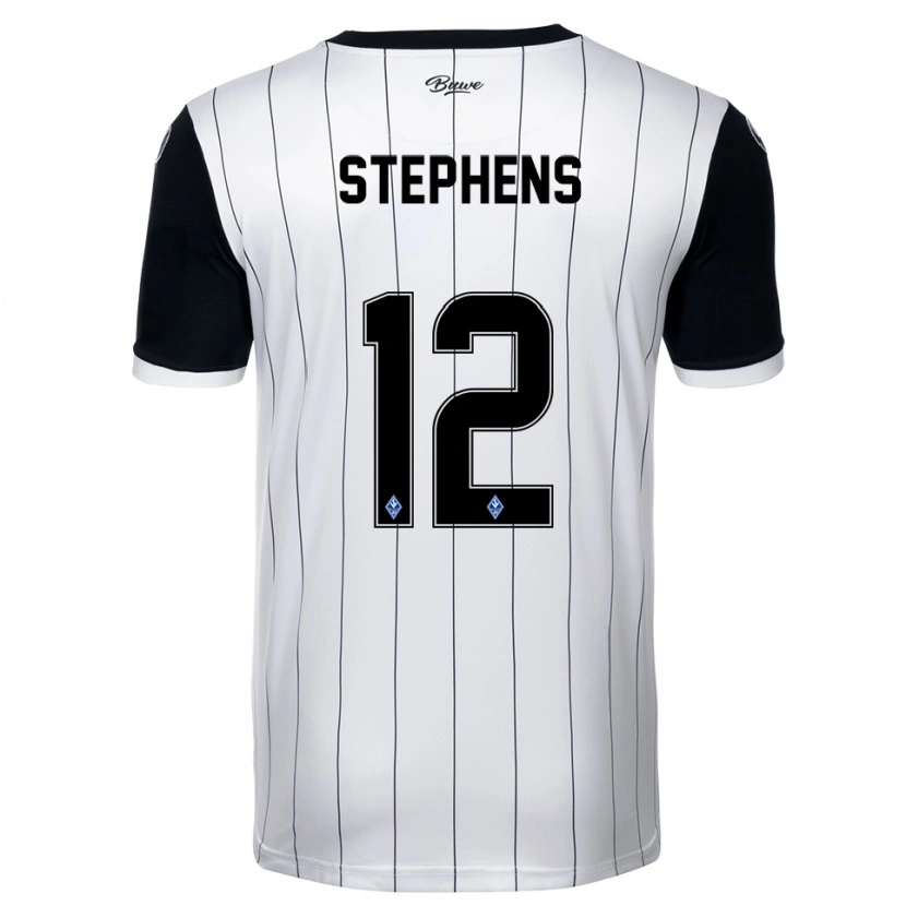 DanxenレディースKaden Stephens#12白 黒アウェイシャツ2025/26ジャージーユニフォーム