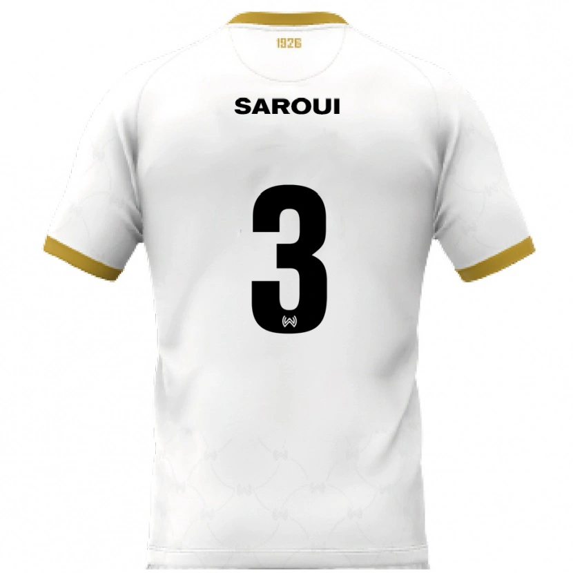 DanxenレディースAmin Saroui#3白 金アウェイシャツ2025/26ジャージーユニフォーム