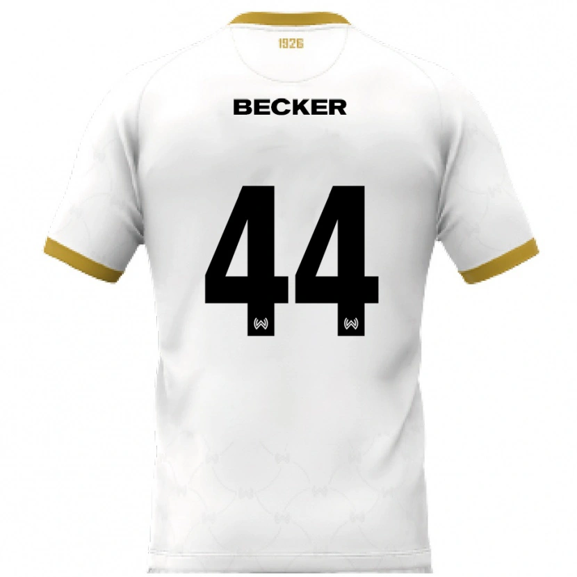 DanxenレディースJan Becker#44白 金アウェイシャツ2025/26ジャージーユニフォーム