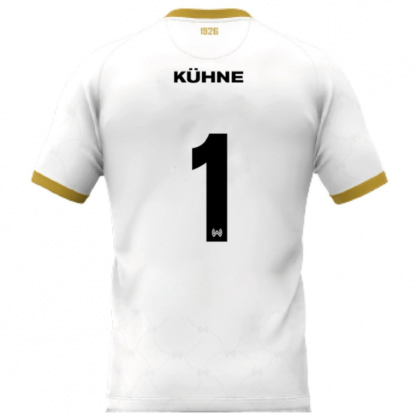 DanxenレディースLars Kühne#1白 金アウェイシャツ2025/26ジャージーユニフォーム