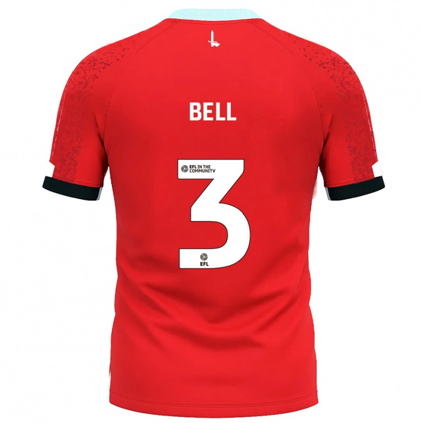 Danxenキッズアマリイ・ベル#3赤 白ホームシャツ2025/26ジャージーユニフォーム