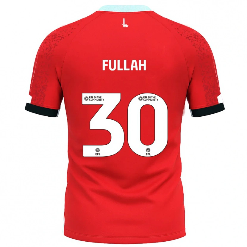 DanxenキッズIbrahim Fullah#30赤 白ホームシャツ2025/26ジャージーユニフォーム