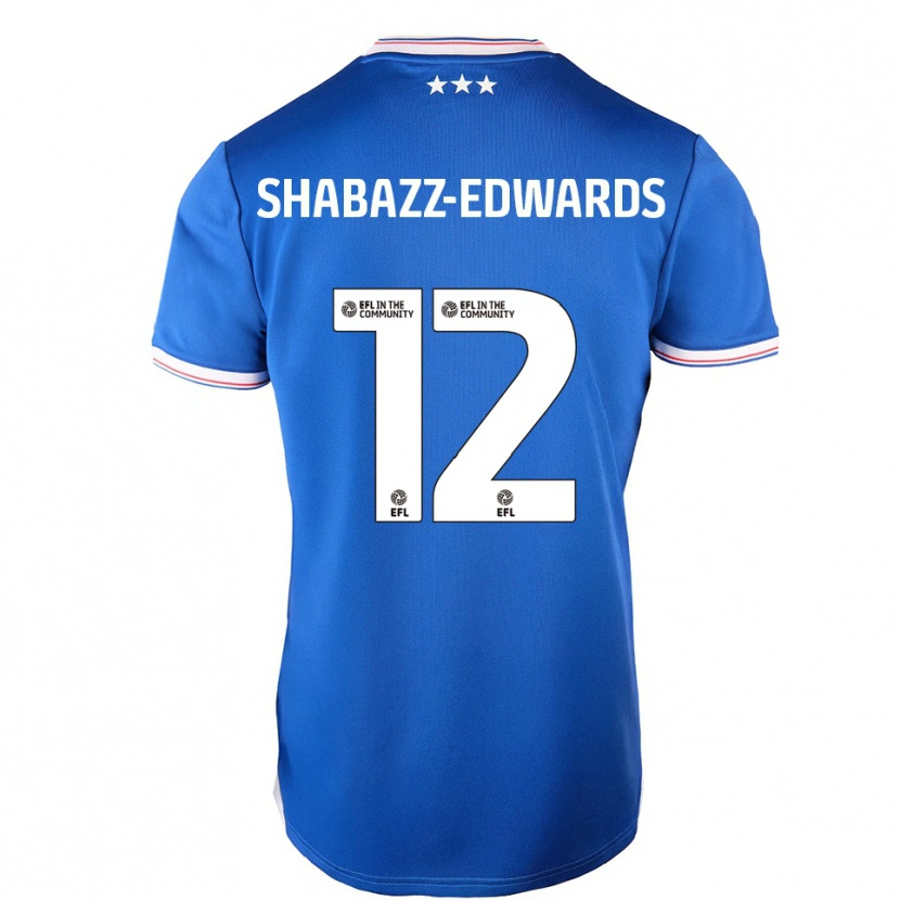 DanxenキッズWalker Shabazz-Edwards#12青 白ホームシャツ2025/26ジャージーユニフォーム