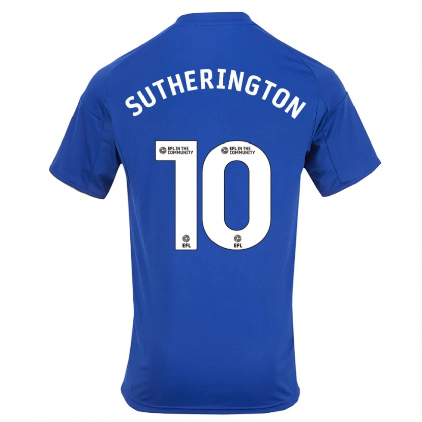 DanxenキッズHarry Sutherington#10青 金ホームシャツ2025/26ジャージーユニフォーム