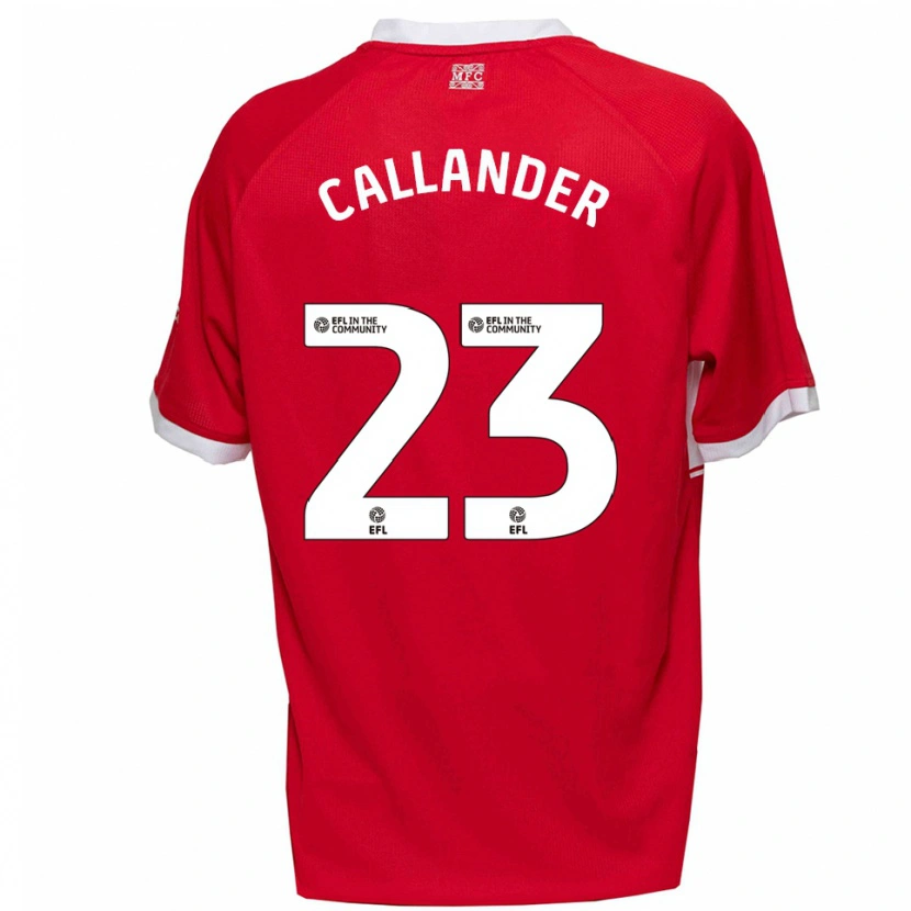DanxenキッズChelsea Callander#23赤 白ホームシャツ2025/26ジャージーユニフォーム