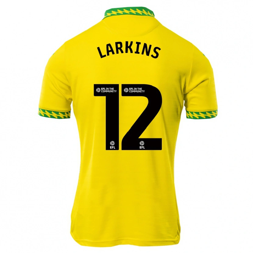 DanxenキッズAnna Larkins#12白 緑ホームシャツ2025/26ジャージーユニフォーム