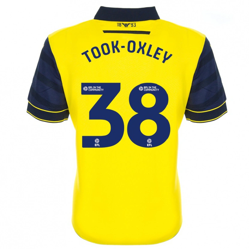 DanxenキッズZaide Took-Oxley#38黄 紺ホームシャツ2025/26ジャージーユニフォーム