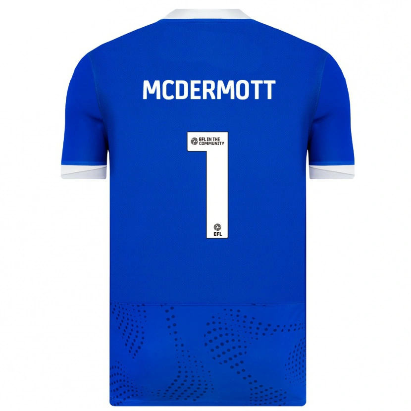 DanxenキッズConal Mcdermott#1青 白ホームシャツ2025/26ジャージーユニフォーム