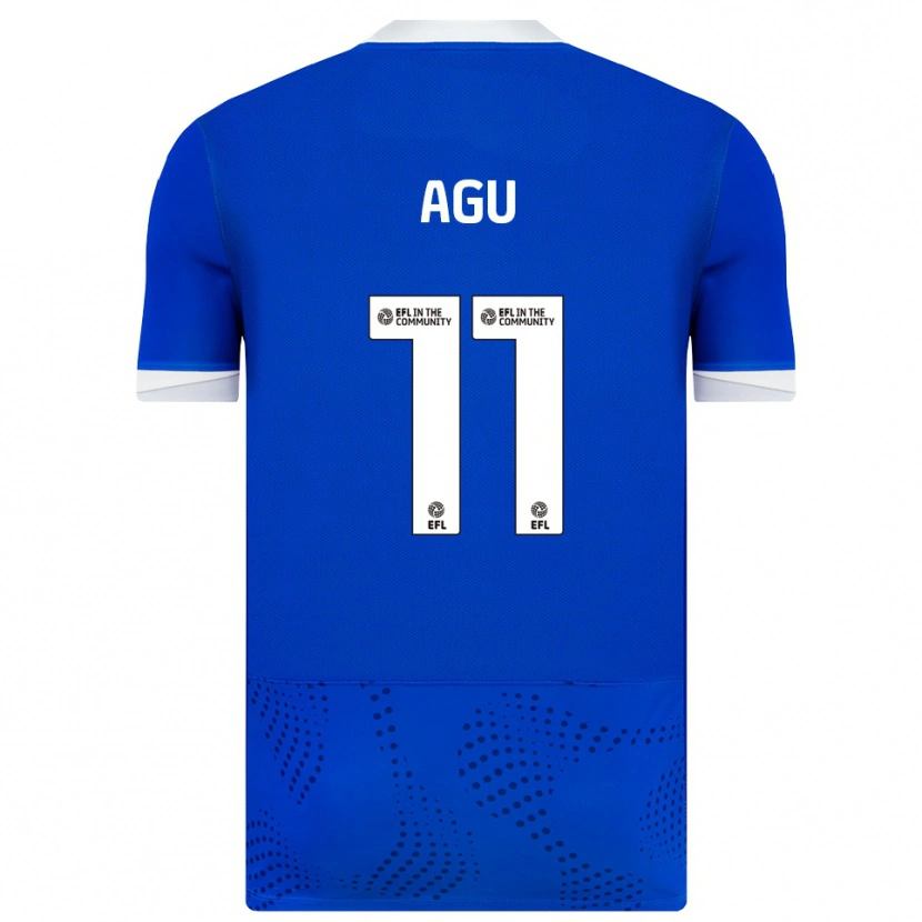 DanxenキッズChinedu Agu#11青 白ホームシャツ2025/26ジャージーユニフォーム