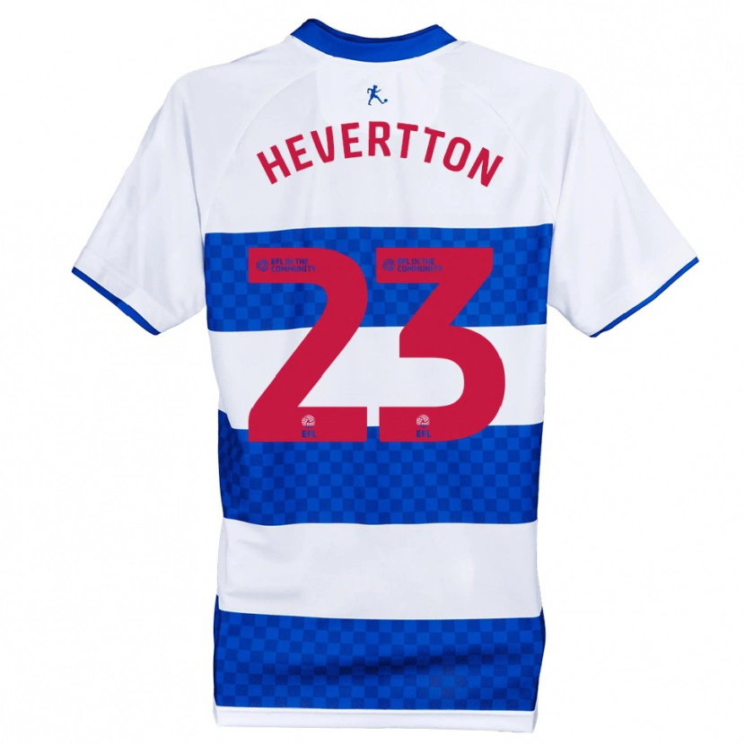 DanxenキッズHevertton#23青 白ホームシャツ2025/26ジャージーユニフォーム