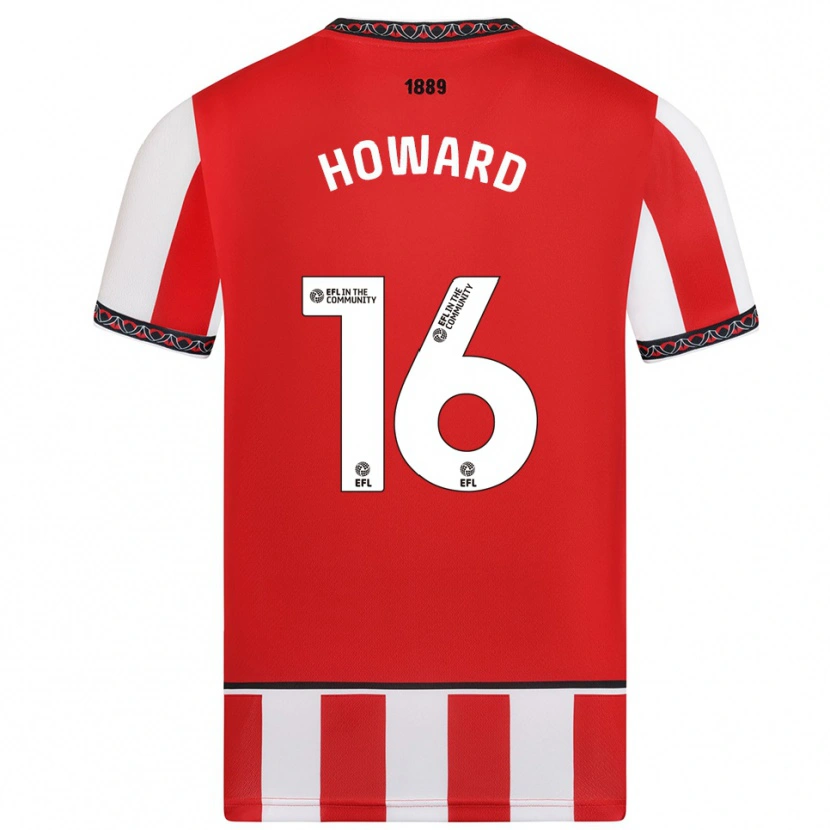 DanxenキッズTheo Howard#16赤 白ホームシャツ2025/26ジャージーユニフォーム