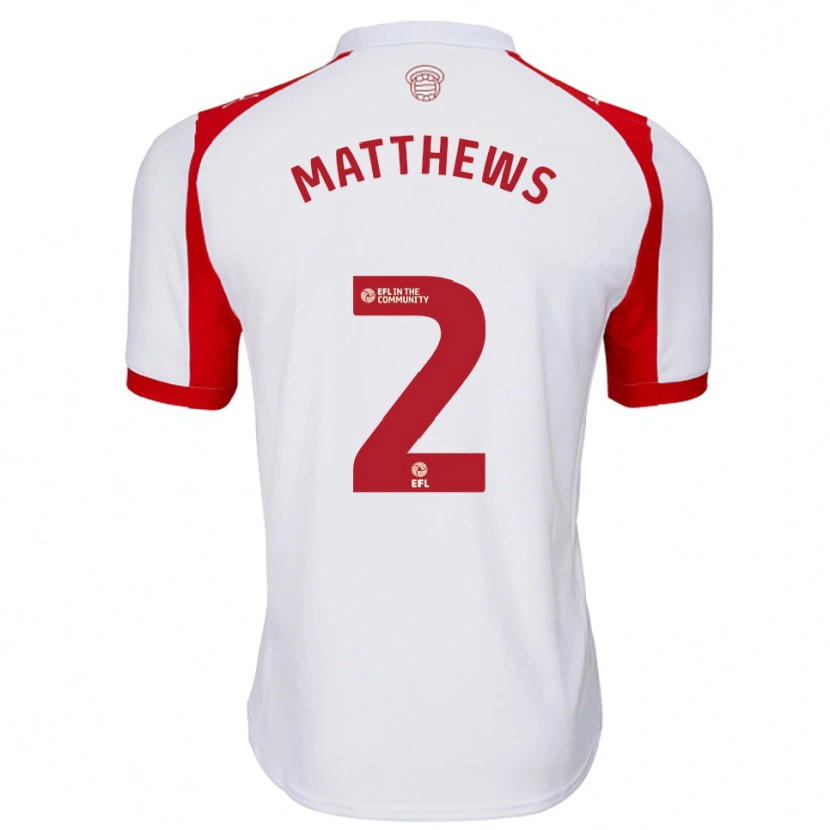 Danxenキッズアブドゥルハリム・オコノラ＝マシューズ#2白 赤ホームシャツ2025/26ジャージーユニフォーム