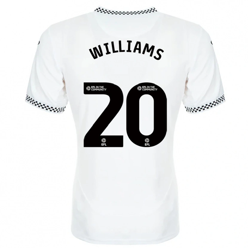DanxenキッズCaitlin Williams#20白 オレンジホームシャツ2025/26ジャージーユニフォーム
