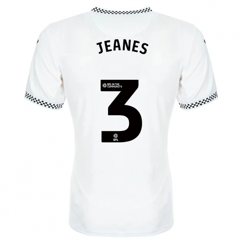 DanxenキッズZac Jeanes#3白 オレンジホームシャツ2025/26ジャージーユニフォーム