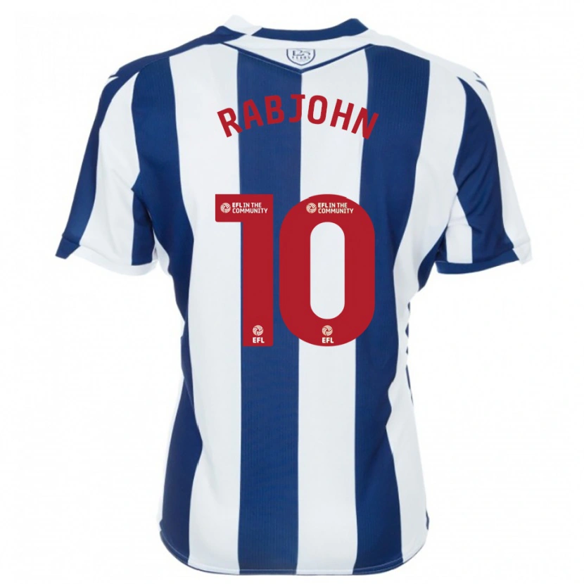 Danxenキッズオリヴィア・ラブジョン#10紺 白ホームシャツ2025/26ジャージーユニフォーム