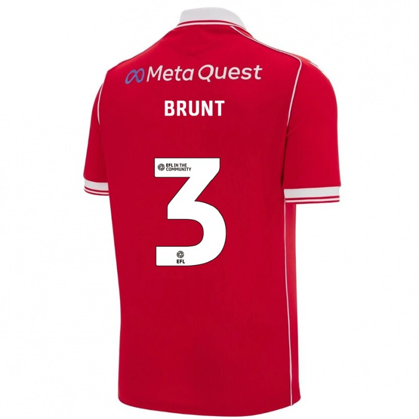 Danxenキッズルイス・ブラント#3赤 白ホームシャツ2025/26ジャージーユニフォーム