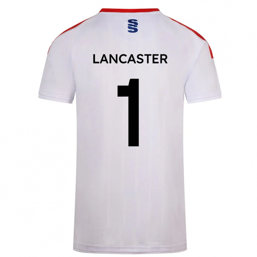 DanxenキッズAaron Lancaster#1白 紺ホームシャツ2025/26ジャージーユニフォーム