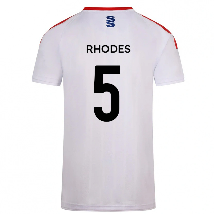 DanxenキッズAlex Rhodes#5白 紺ホームシャツ2025/26ジャージーユニフォーム
