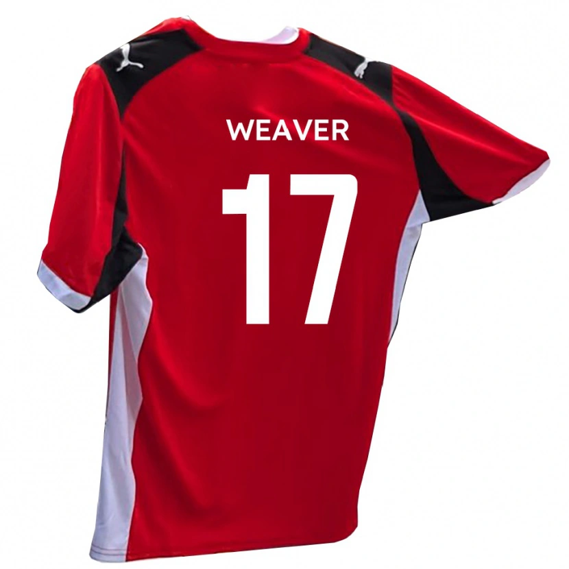 DanxenキッズLucas Weaver#17赤 白ホームシャツ2025/26ジャージーユニフォーム