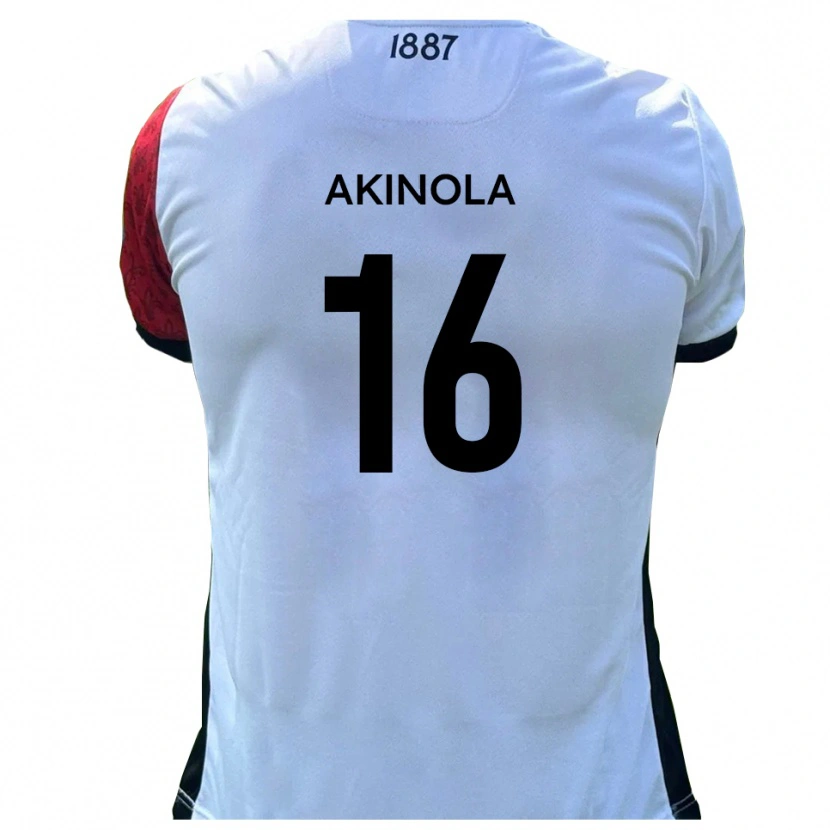 DanxenキッズTunji Akinola#16赤 白ホームシャツ2025/26ジャージーユニフォーム