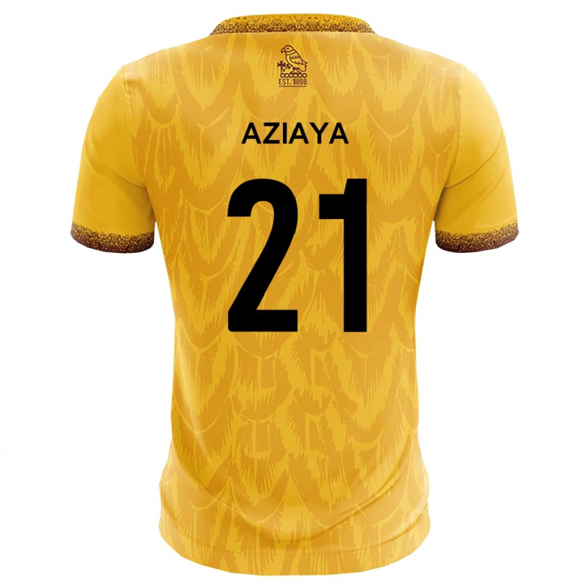 DanxenキッズDavid Aziaya#21黄 茶ホームシャツ2025/26ジャージーユニフォーム