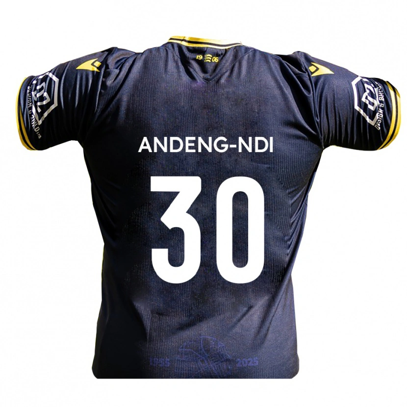 DanxenキッズCollin Andeng-Ndi#30紺 黄ホームシャツ2025/26ジャージーユニフォーム