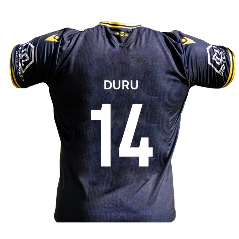 DanxenキッズChinedu Duru#14紺 黄ホームシャツ2025/26ジャージーユニフォーム