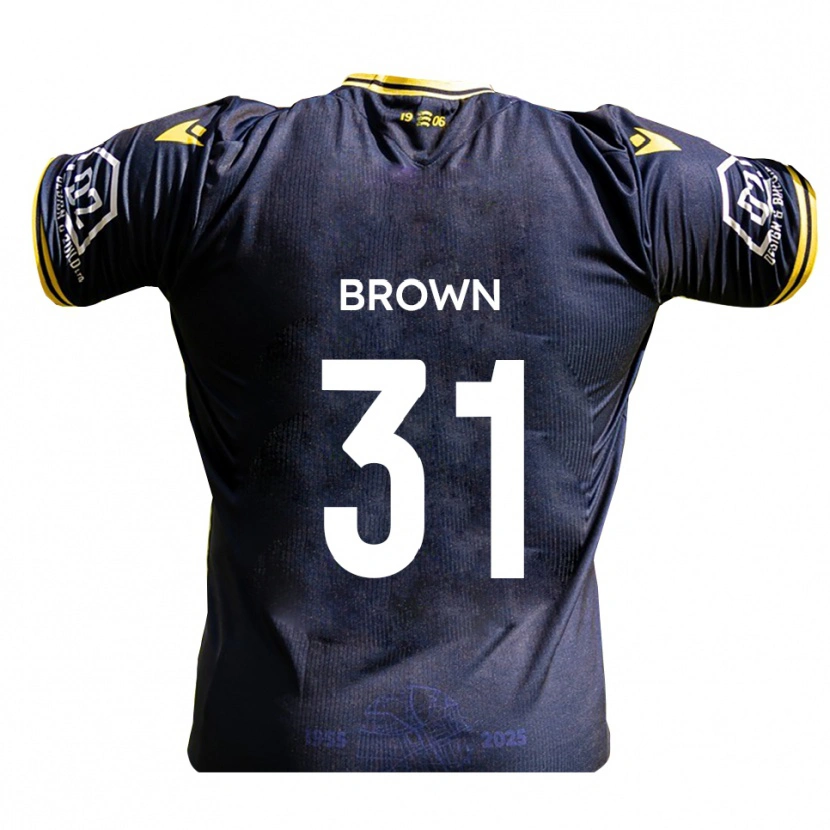 DanxenキッズCharlie Brown#31紺 黄ホームシャツ2025/26ジャージーユニフォーム