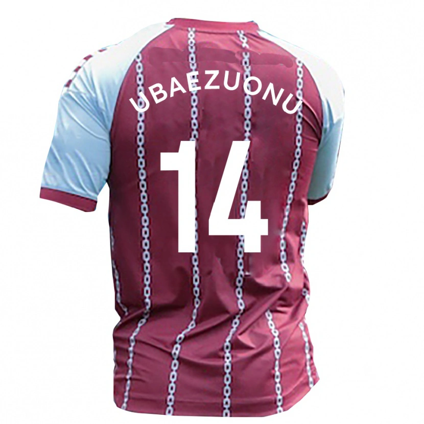 Danxenキッズカールトン・ウバエズオヌ#14水色 錆赤ホームシャツ2025/26ジャージーユニフォーム