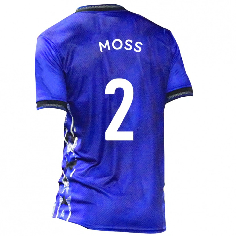 DanxenキッズDan Moss#2青 白ホームシャツ2025/26ジャージーユニフォーム