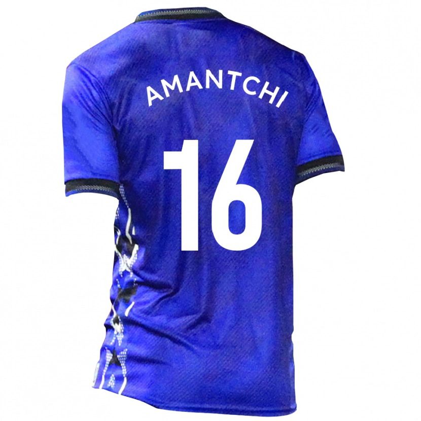 DanxenキッズLevi Amantchi#16青 白ホームシャツ2025/26ジャージーユニフォーム