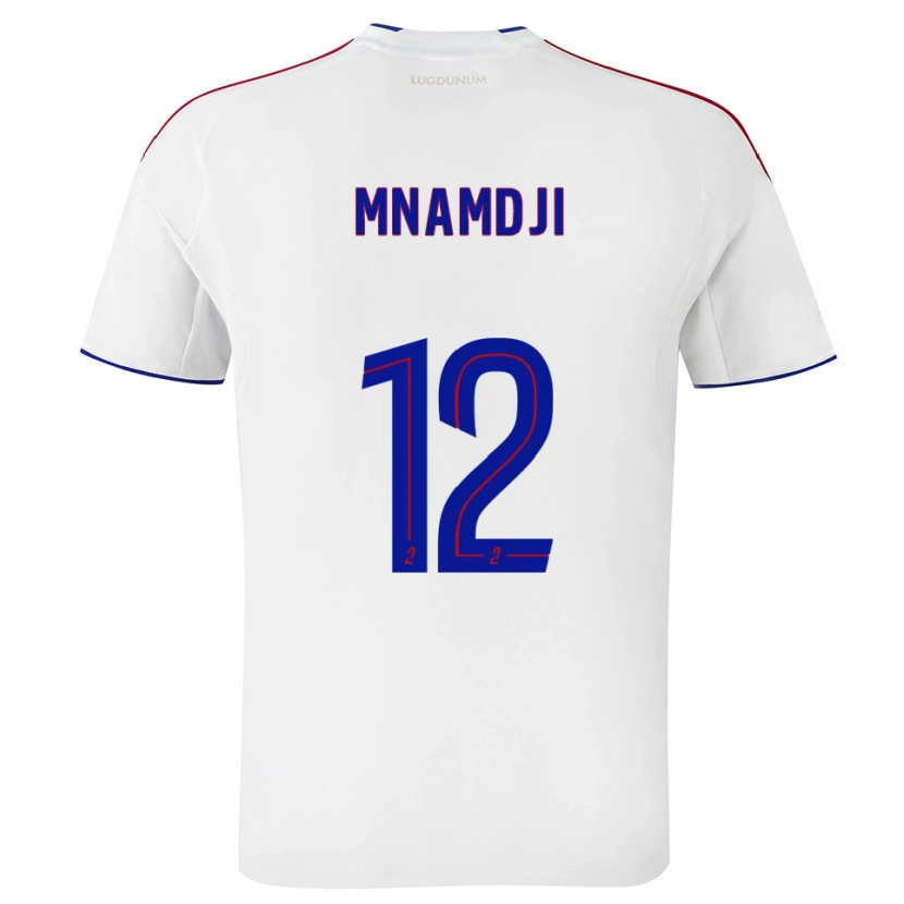 DanxenキッズKassim Mnamdji#12白 赤ホームシャツ2025/26ジャージーユニフォーム